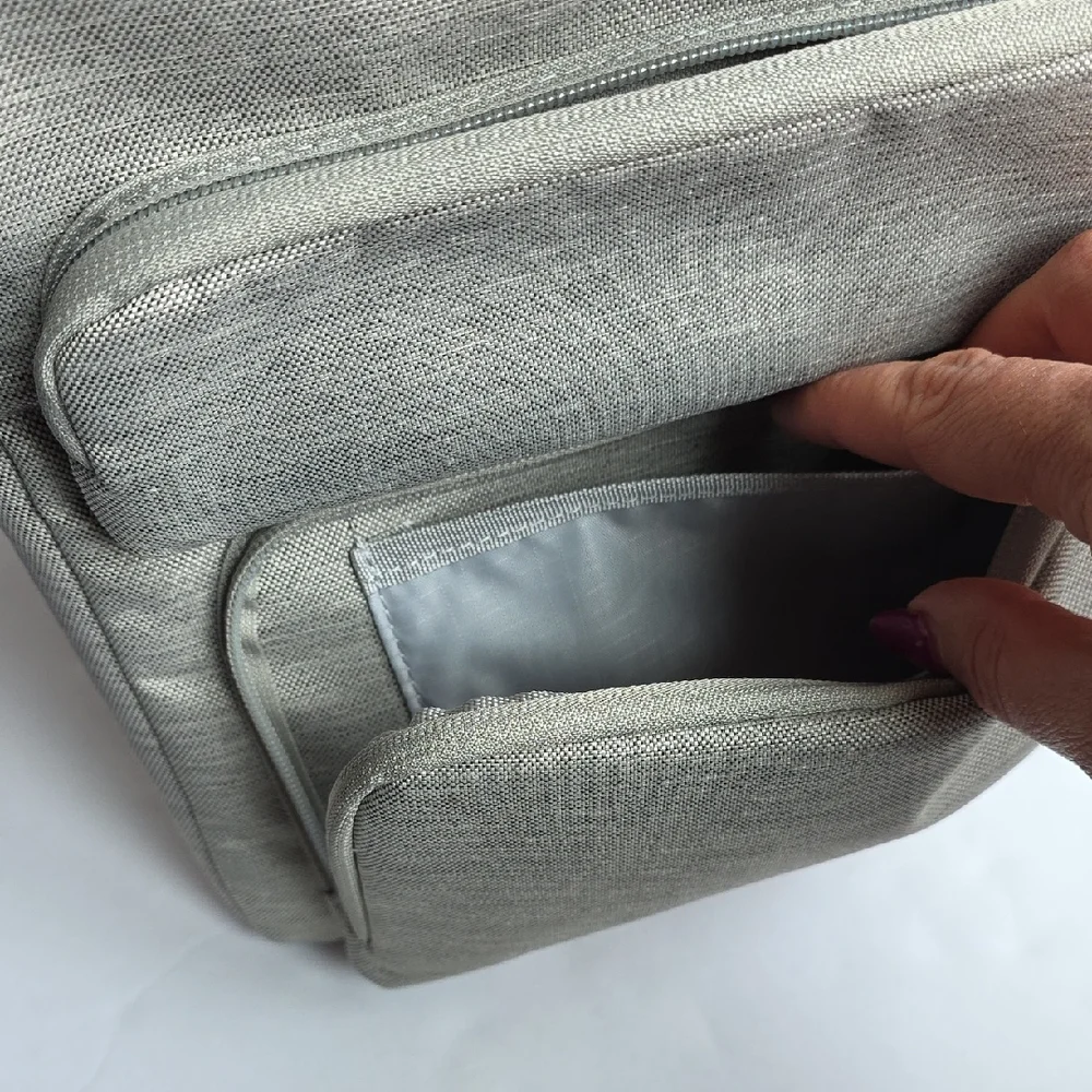 Lacdo Stylish Gray Laptop Bag for Men